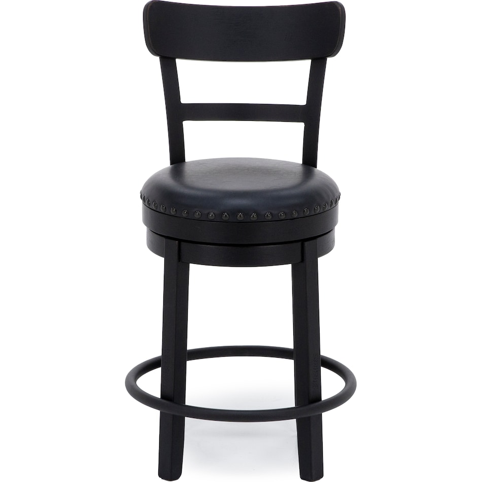 ashy black inch & over bar seat stool   