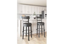 ashy black inch & over bar seat stool lifestyle image   