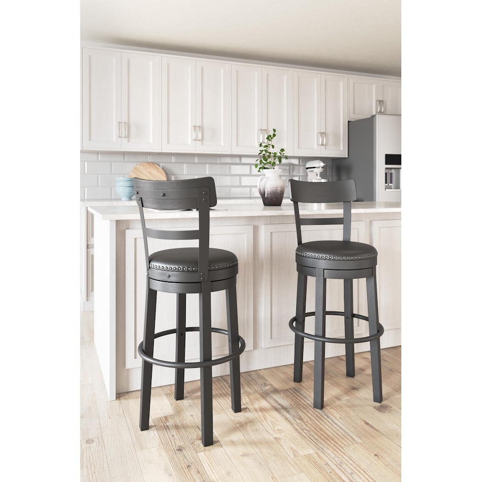 ashy black inch & over bar seat stool lifestyle image   
