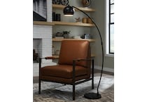 ashy black arc lamp   