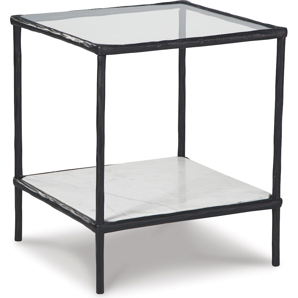 ashy black chairside table ryc  