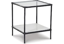 ashy black chairside table ryc  