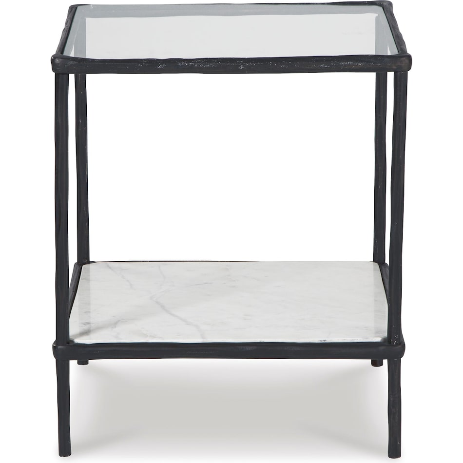 ashy black chairside table ryc  