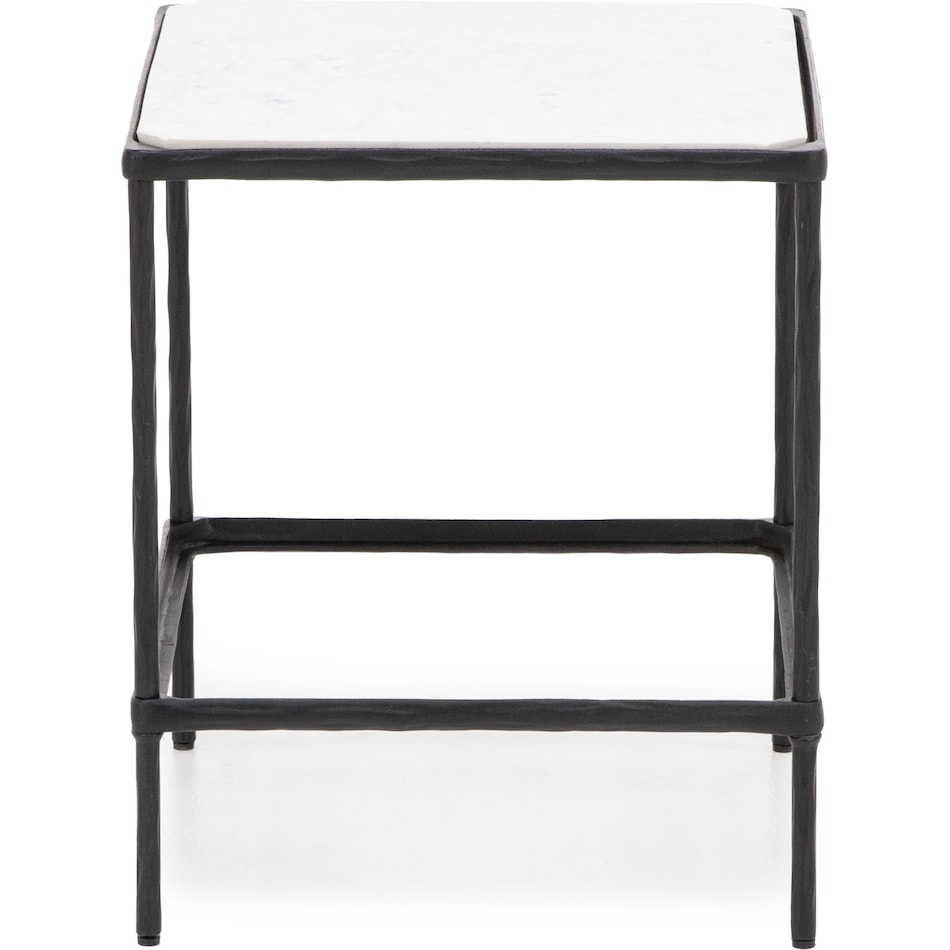 ashy black chairside table ryc  