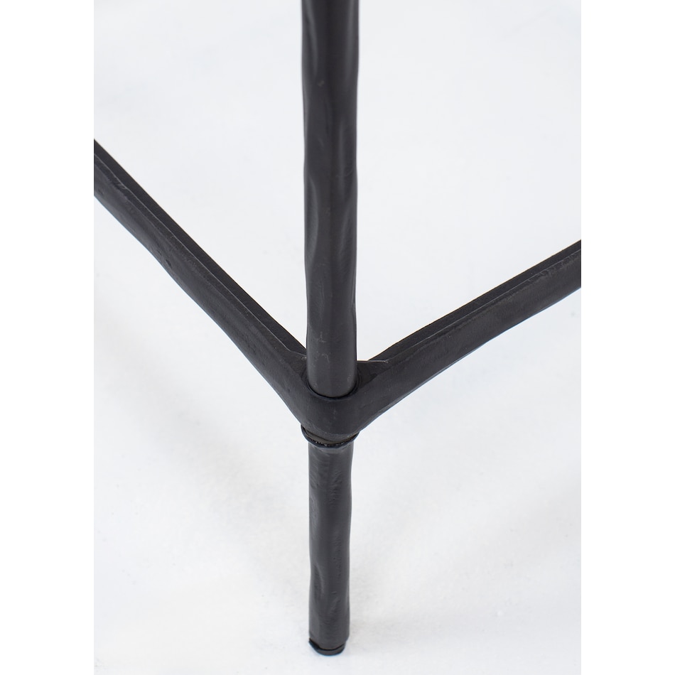 ashy black chairside table ryc  