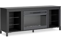 ashy black console   