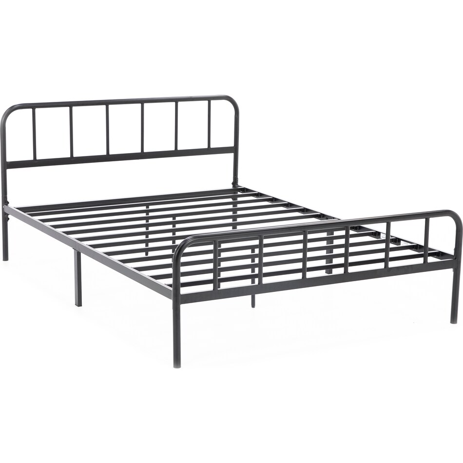 Essentials Full Metal Bed, Black | Steinhafels