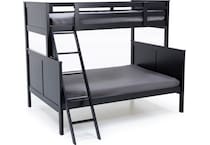 ashy black full bunk bed package tfp  