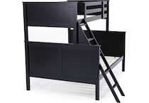 ashy black full bunk bed package tfp  