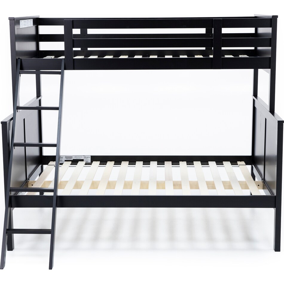 ashy black full bunk bed package tfp  