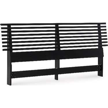 Dante King Slat Panel Headboard In Black