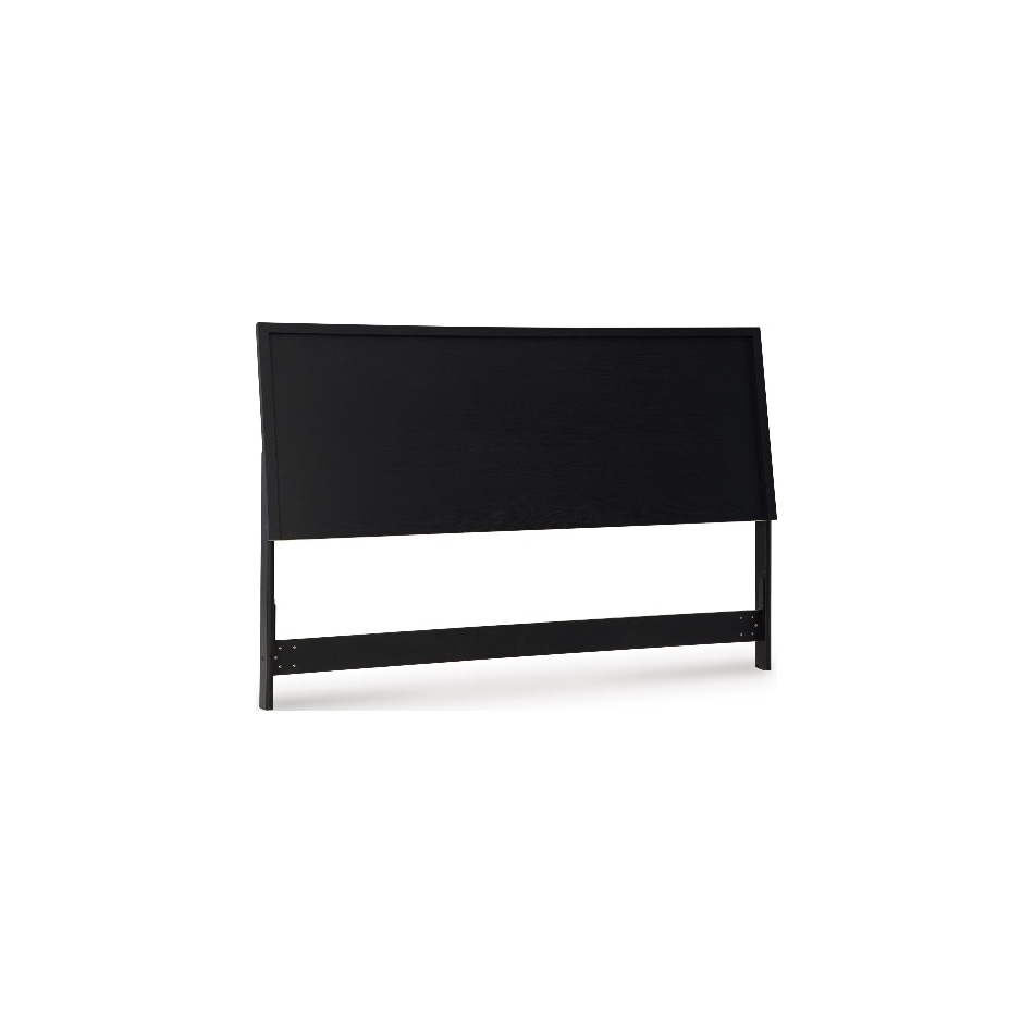 ashy black king bed headboard   