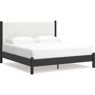 Hudson King Upholstered Panel Bed