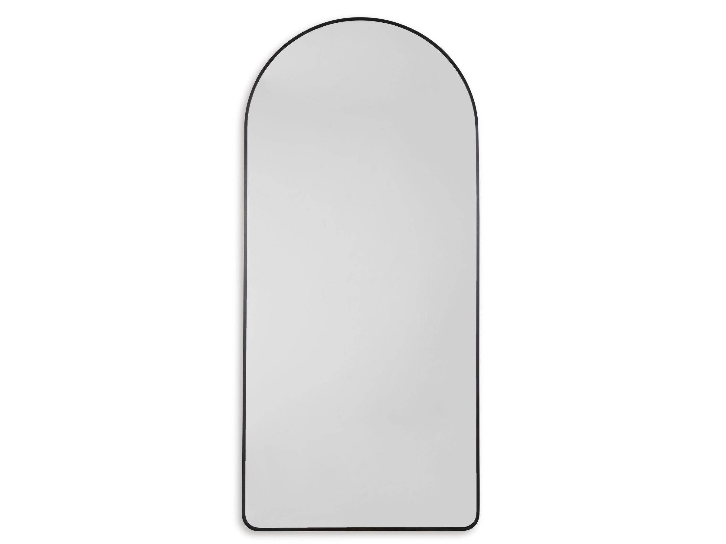 Black Metal Arch Leaner Mirror 30"W x 68"H Steinhafels