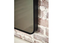 ashy black leaner mirror   