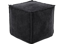 ashy black pouf   