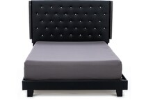 ashy black queen bed package   