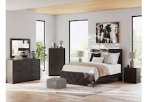 ashy black queen bed package pqp  