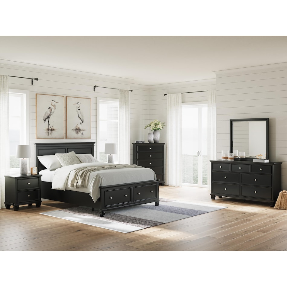 ashy black queen bed package sqp  
