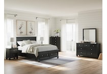 ashy black queen bed package sqp  