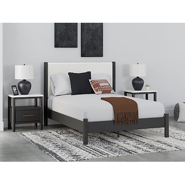 Hudson Queen Upholstered Panel Bed