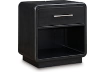 ashy black single drawer   