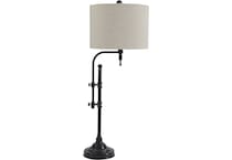 ashy black table lamp   