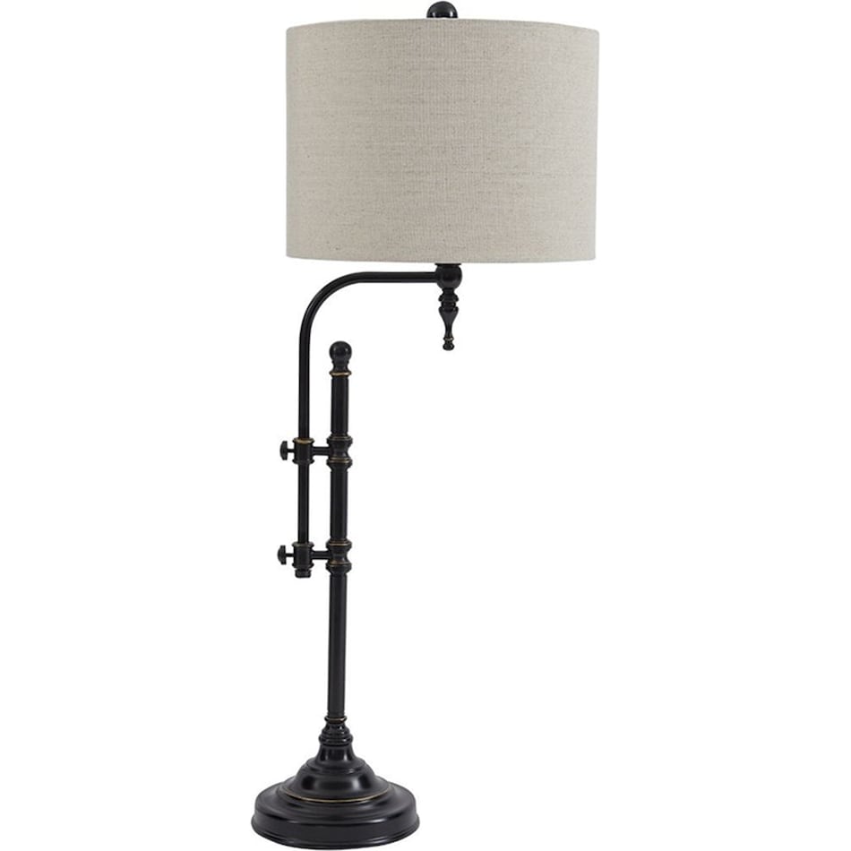 ashy black table lamp   