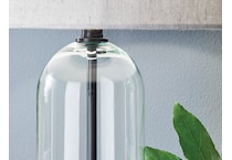 ashy black table lamp   