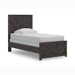 ashy black twin bed package ptp  