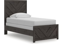 ashy black twin bed package ptp  