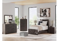 ashy black twin bed package ptp  