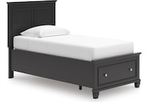 ashy black twin bed package stp  