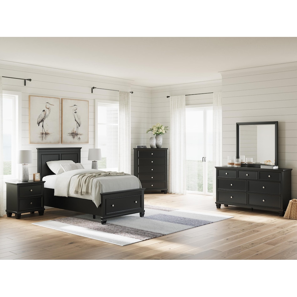 ashy black twin bed package stp  