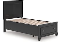 ashy black twin bed package stp  
