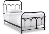 ashy black twin bed package   