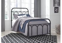 ashy black twin bed package   