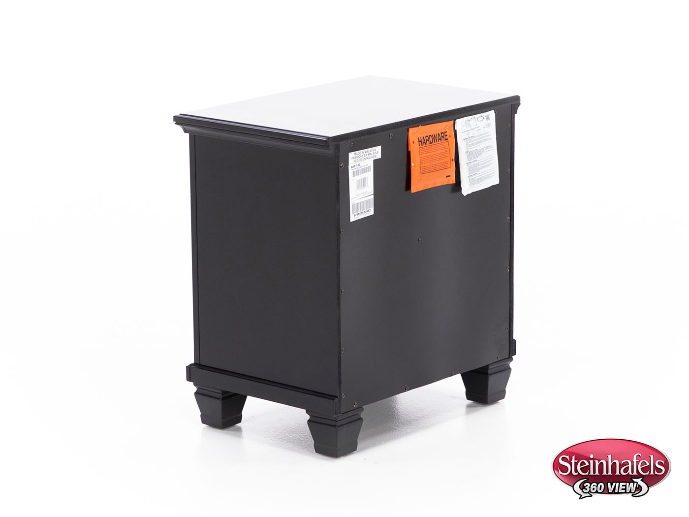 ashy black two drawer  image   