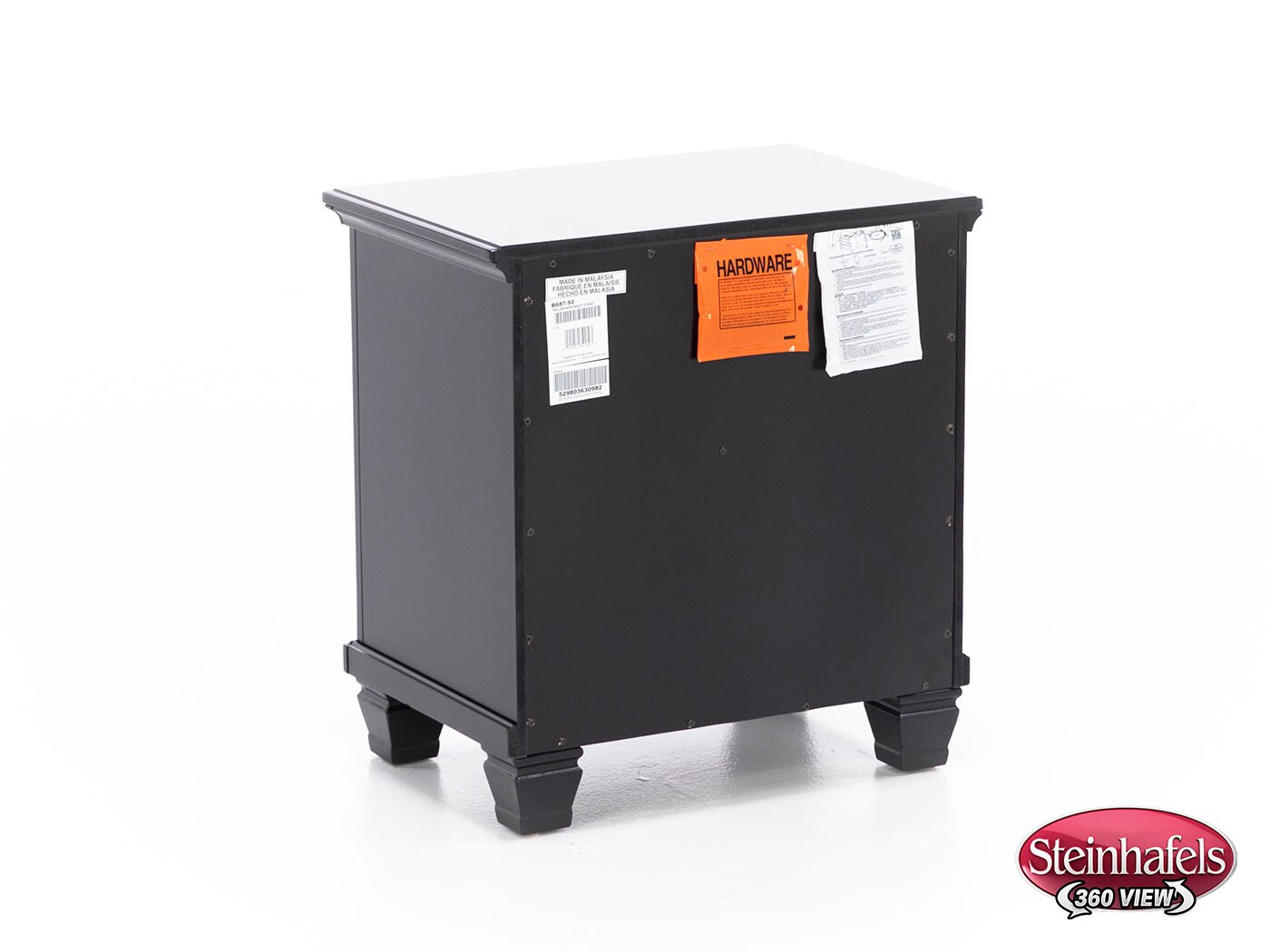 ashy black two drawer  image   