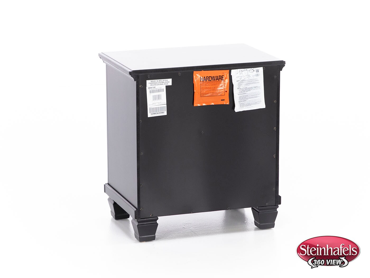 ashy black two drawer  image   