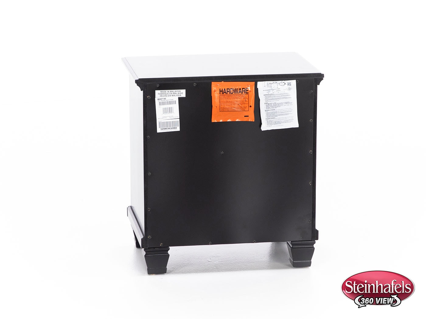 ashy black two drawer  image   