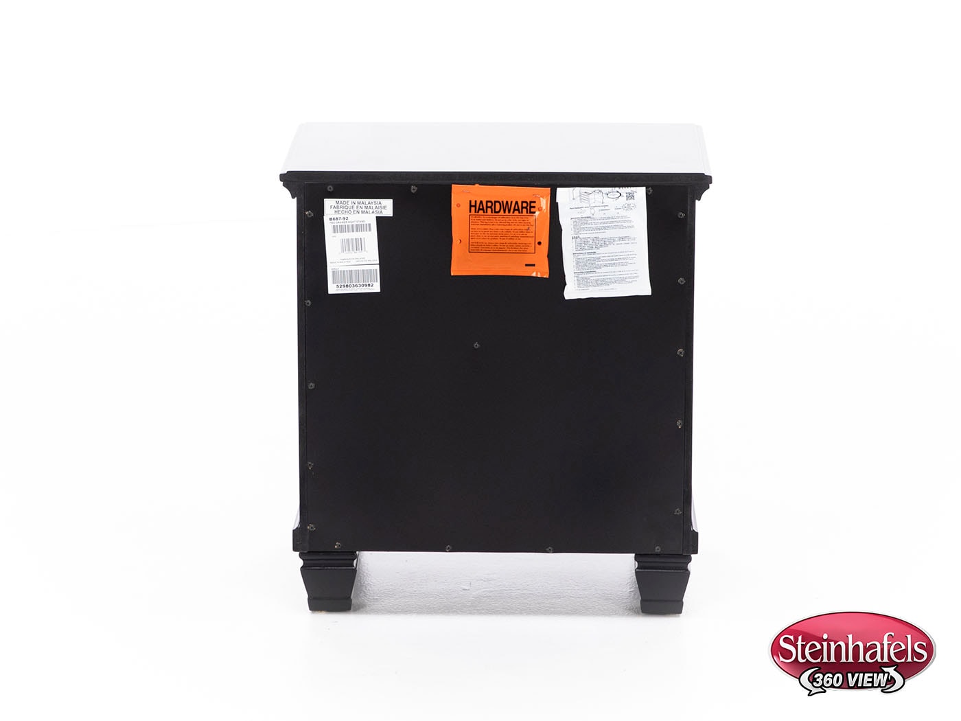 ashy black two drawer  image   