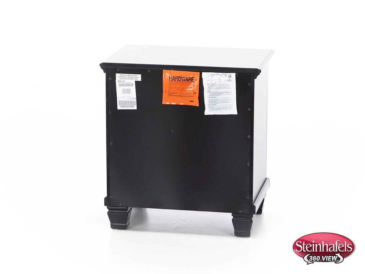 ashy black two drawer  image   