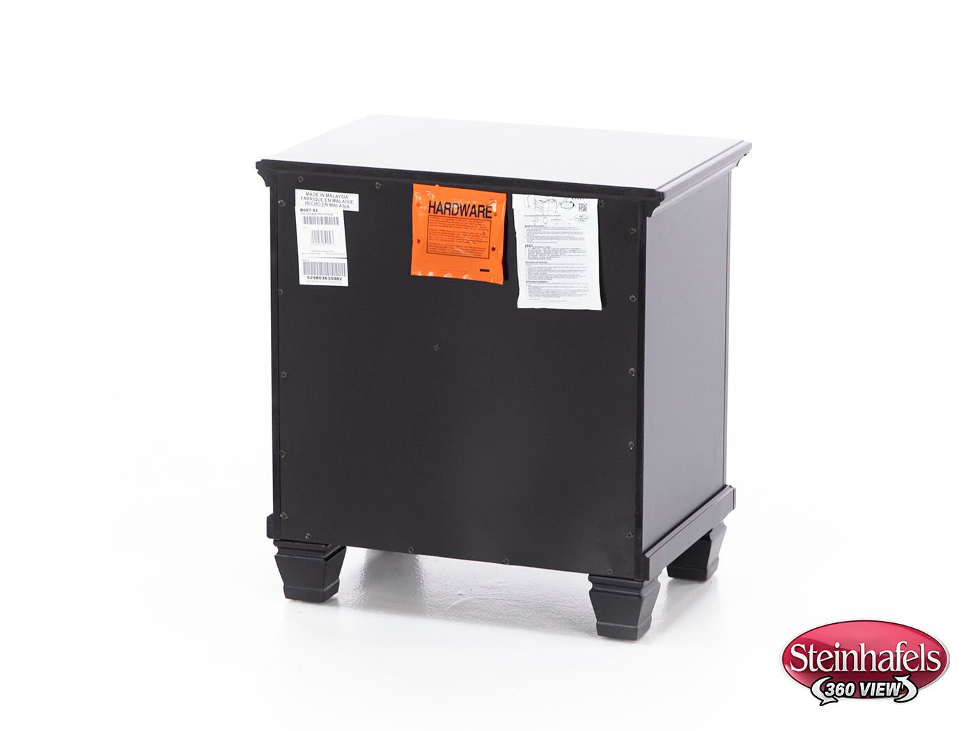 ashy black two drawer  image   