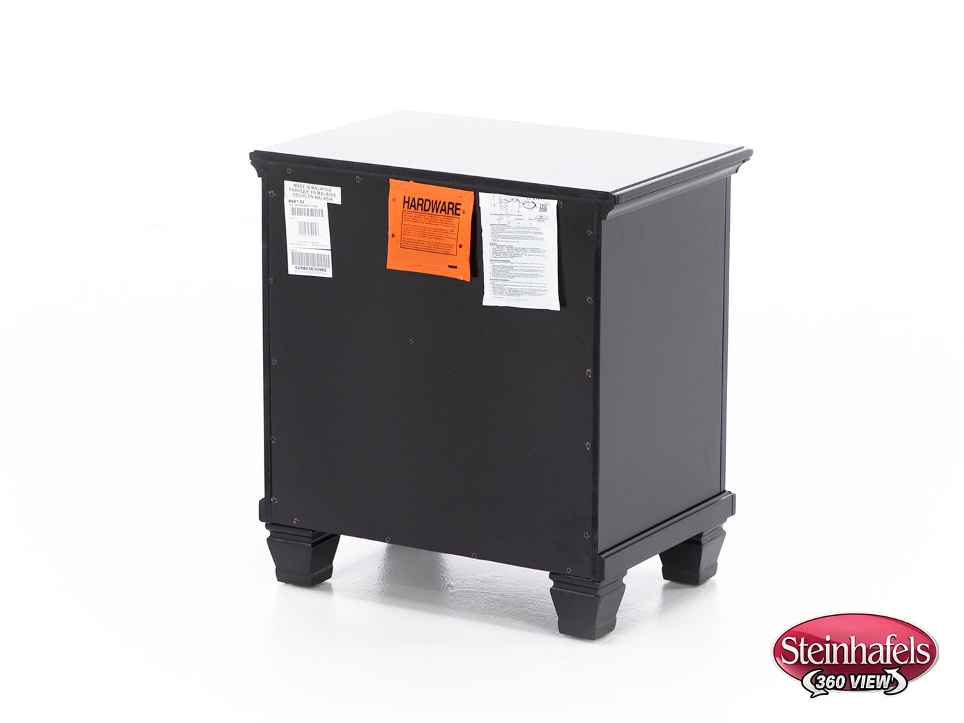 ashy black two drawer  image   