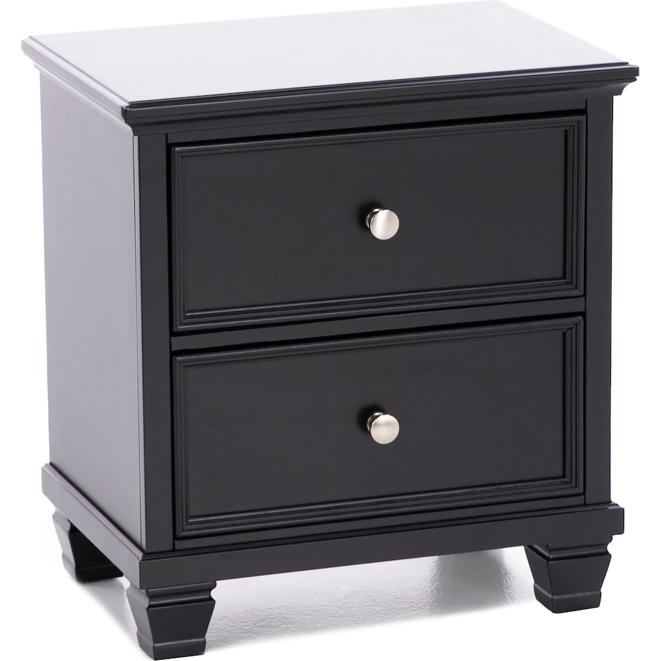 ashy black two drawer   