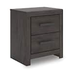 ashy black two drawer   