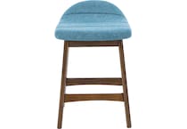 ashy blue polyester inch & over bar seat stool   