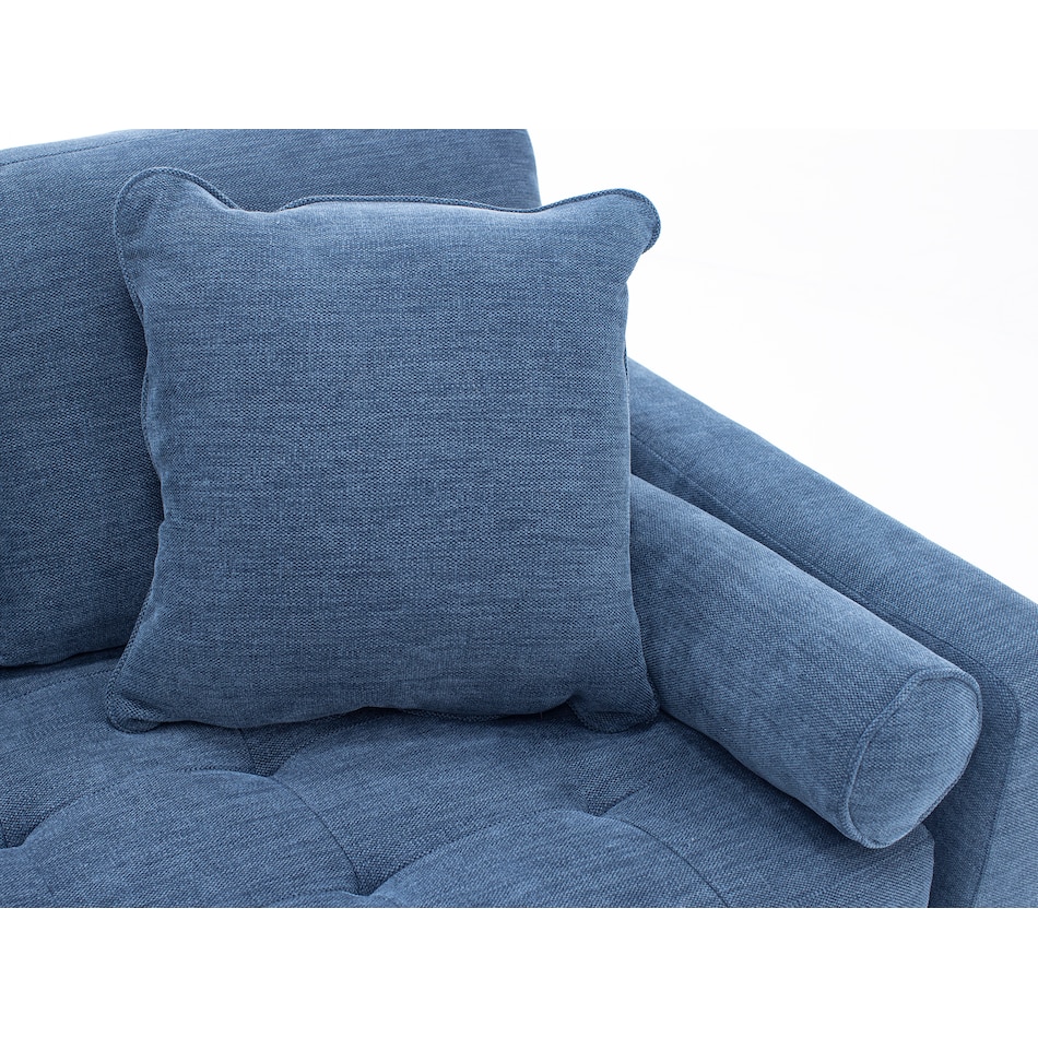 ashy blue chaise   stand alone z  