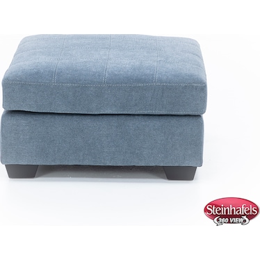 Counsell Cocktail Ottoman in Denim